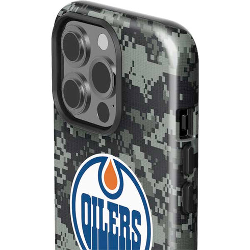 NHL Edmonton Oilers Camo iPhone 15 Pro Impact Case